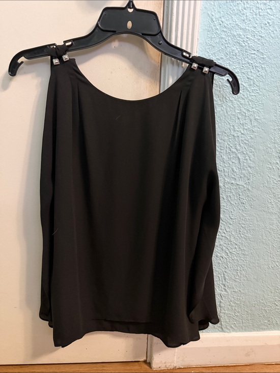 White House Black Market Tops - Black Off-Shoulder Blouse
